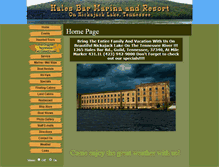 Tablet Screenshot of halesbarmarina.com